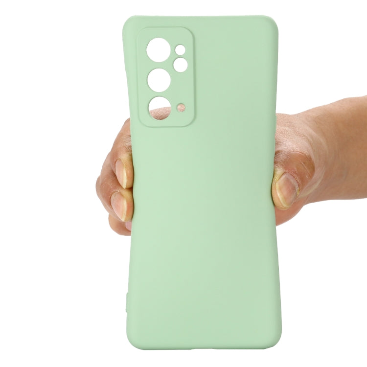 For OnePlus 9RT 5G Pure Color Liquid Silicone Phone Case