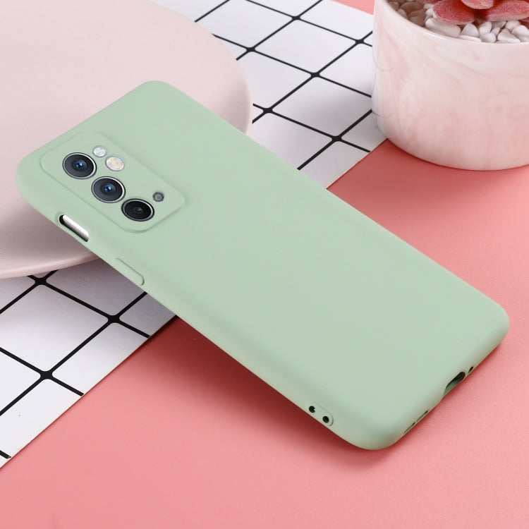 For OnePlus 9RT 5G Pure Color Liquid Silicone Phone Case