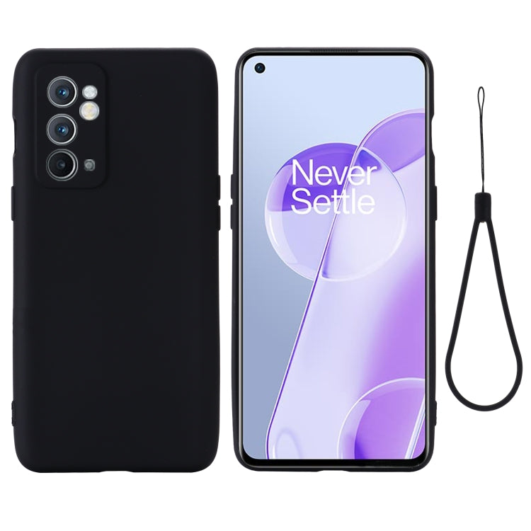 For OnePlus 9RT 5G Pure Color Liquid Silicone Phone Case