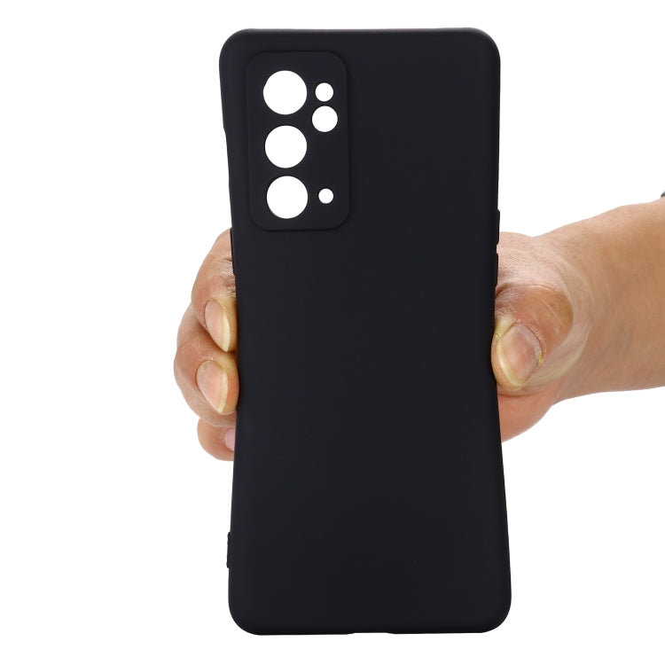 For OnePlus 9RT 5G Pure Color Liquid Silicone Phone Case