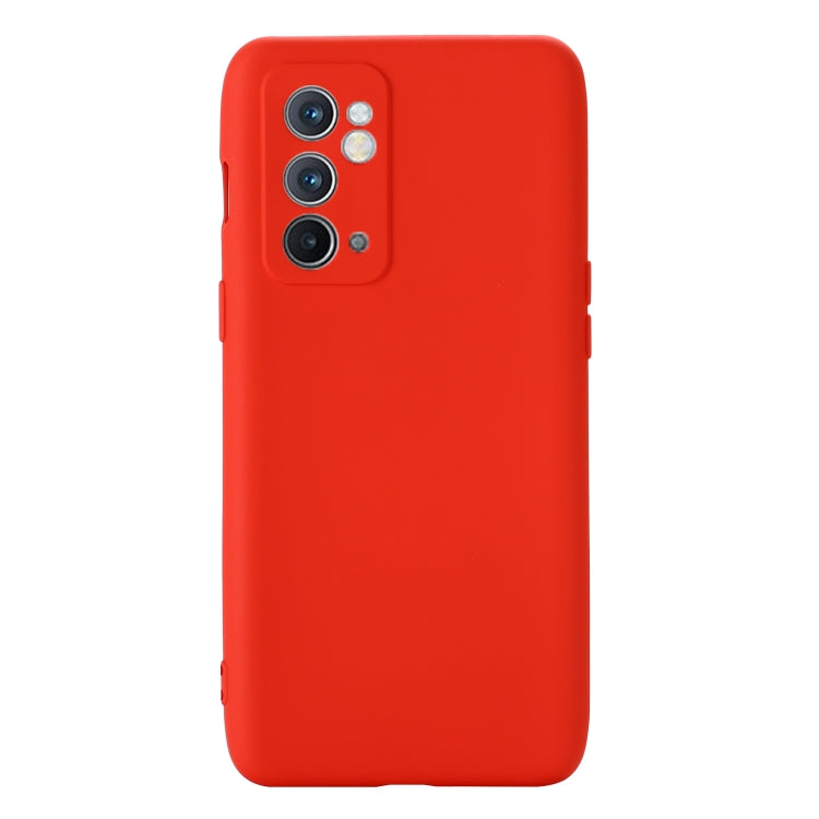 For OnePlus 9RT 5G Pure Color Liquid Silicone Phone Case