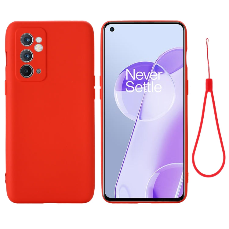 For OnePlus 9RT 5G Pure Color Liquid Silicone Phone Case