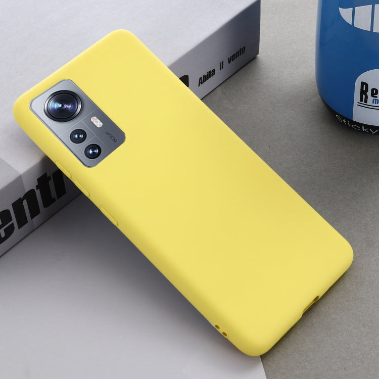 For Xiaomi 12 / 12X Pure Color Liquid Silicone Phone Case