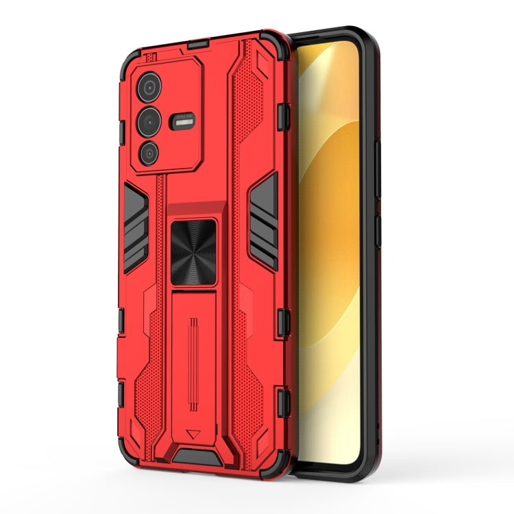 For vivo S12 Supersonic PC + TPU Shock-proof Phone Case with Holder