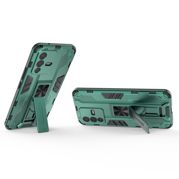 For vivo S12 Supersonic PC + TPU Shock-proof Phone Case with Holder