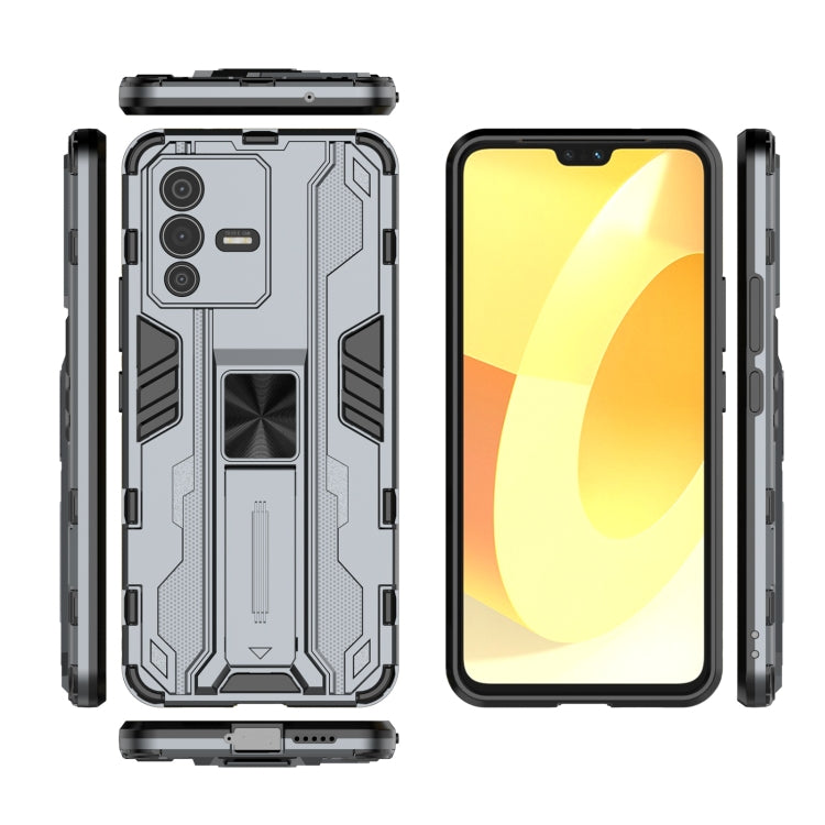 For vivo S12 Supersonic PC + TPU Shock-proof Phone Case with Holder