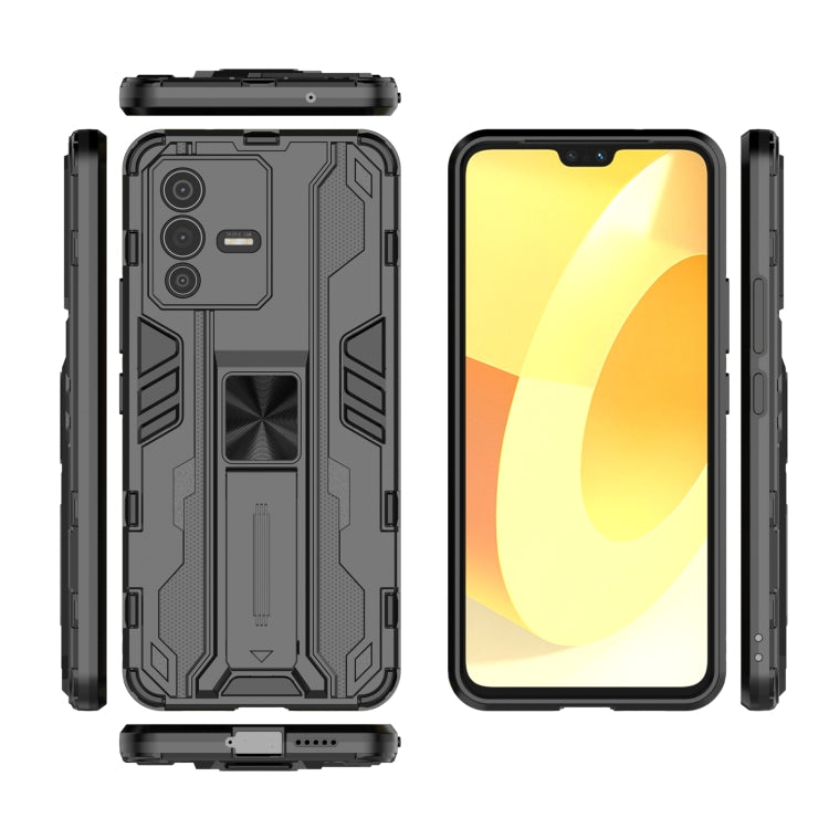 For vivo S12 Supersonic PC + TPU Shock-proof Phone Case with Holder