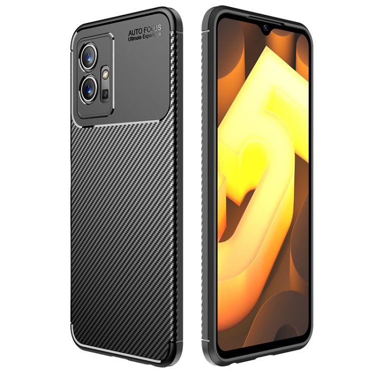 For vivo iQOO U5 / T1 India / Y75 5G / Y55 5G Taiwan Carbon Fiber Texture Shockproof TPU Phone Case