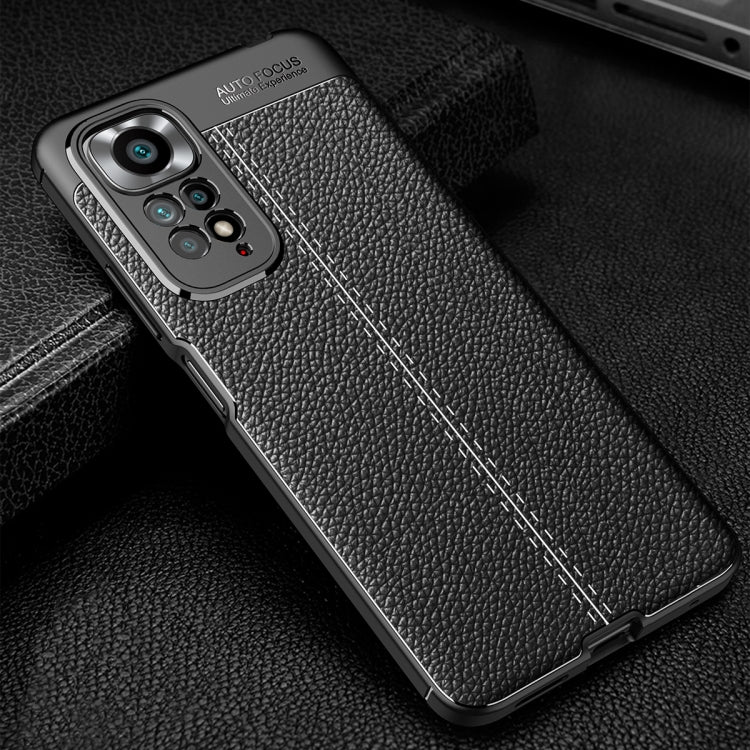 For Xiaomi Redmi Note 11 Global / Note 11S Litchi Texture Shockproof Phone TPU Case