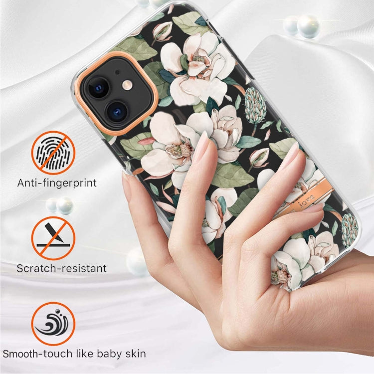 For iPhone 11 Flowers and Plants Series IMD TPU Phone Case