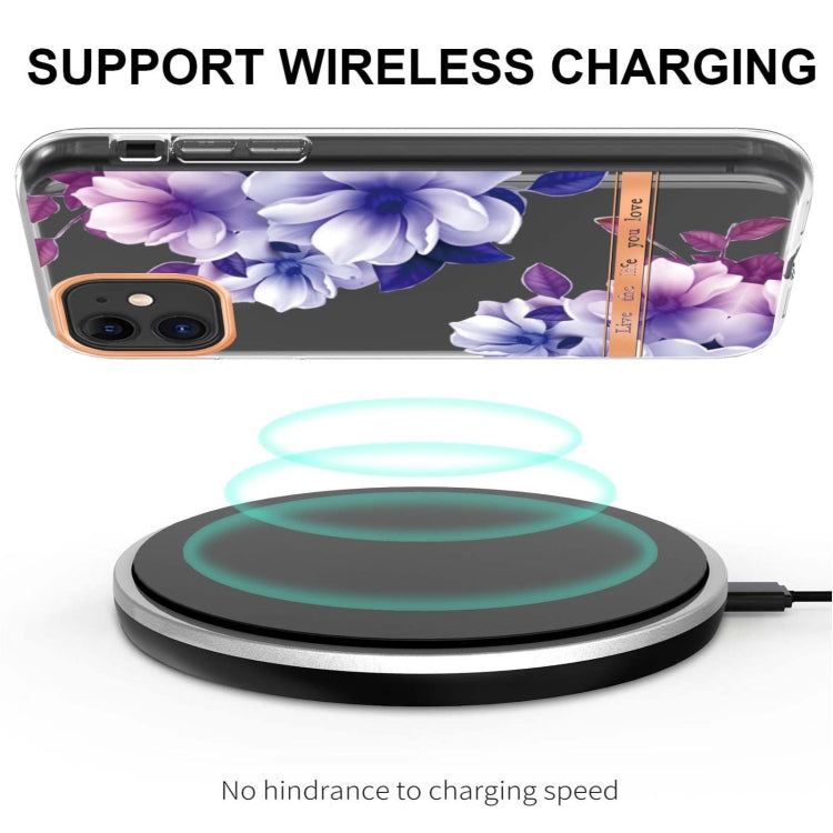 For iPhone 11 Flowers and Plants Series IMD TPU Phone Case