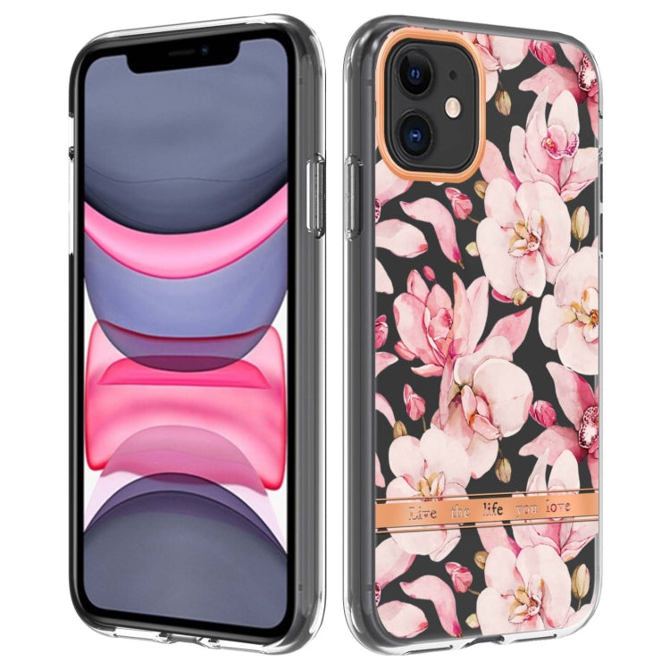 For iPhone 11 Flowers and Plants Series IMD TPU Phone Case