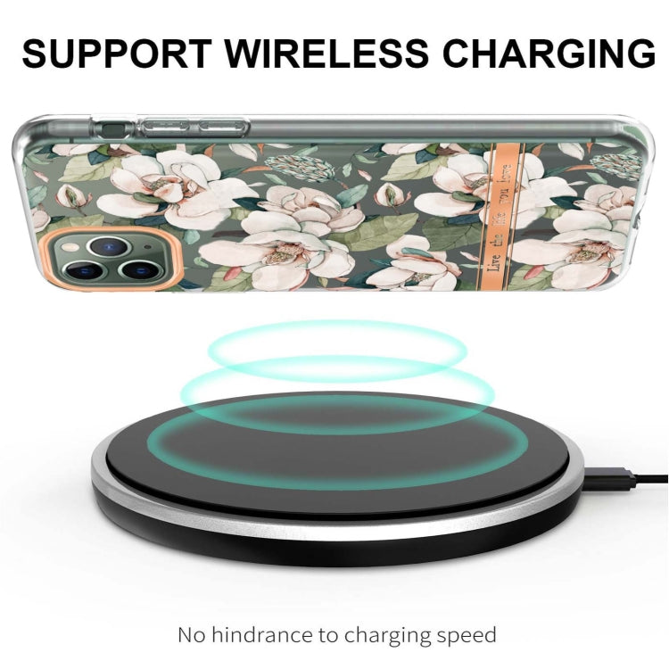 For iPhone 11 Pro Max Flowers and Plants Series IMD TPU Phone Case