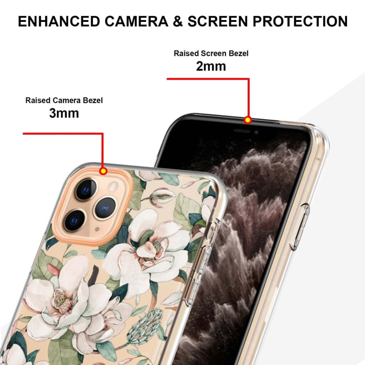 For iPhone 11 Pro Max Flowers and Plants Series IMD TPU Phone Case