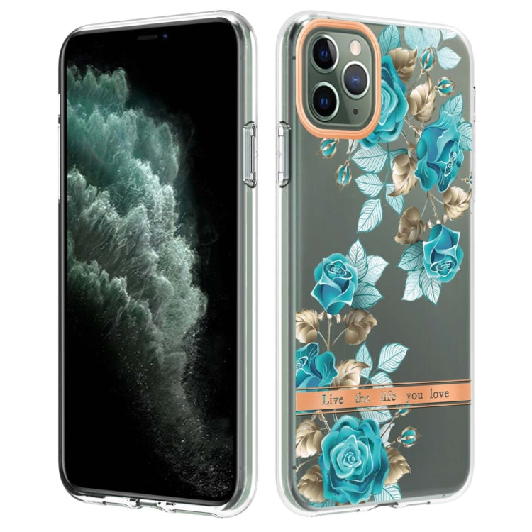 For iPhone 11 Pro Max Flowers and Plants Series IMD TPU Phone Case