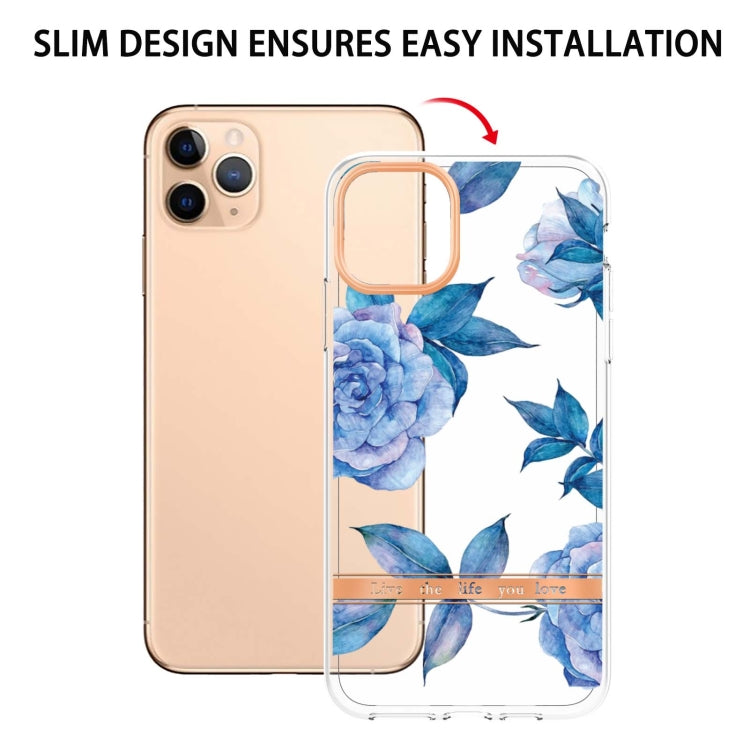 For iPhone 11 Pro Max Flowers and Plants Series IMD TPU Phone Case