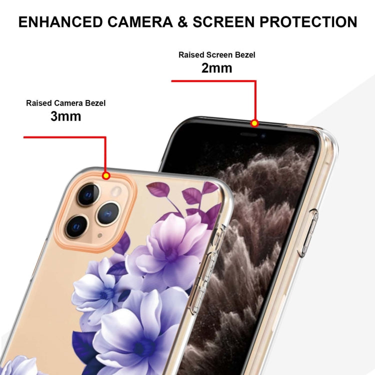 For iPhone 11 Pro Max Flowers and Plants Series IMD TPU Phone Case