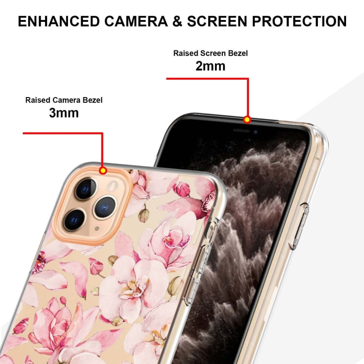 For iPhone 11 Pro Max Flowers and Plants Series IMD TPU Phone Case