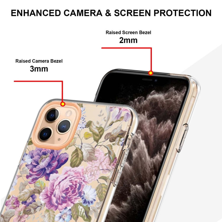 For iPhone 11 Pro Max Flowers and Plants Series IMD TPU Phone Case
