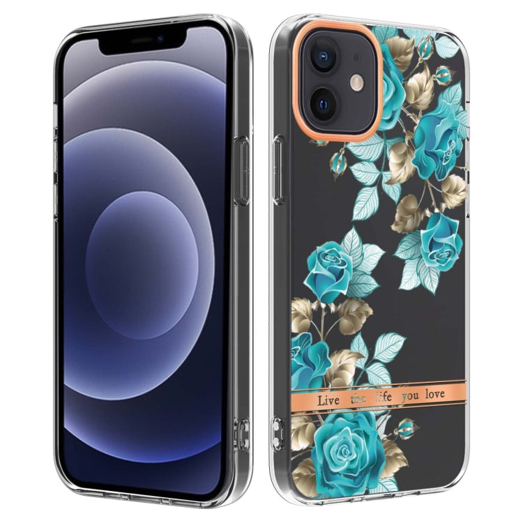 For iPhone 12 / 12 Pro Flowers and Plants Series IMD TPU Phone Case