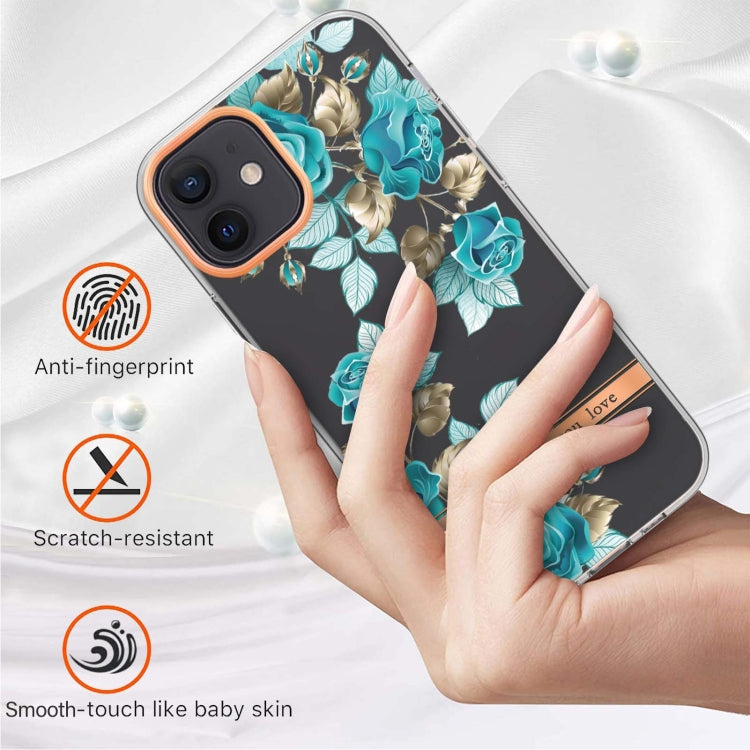 For iPhone 12 / 12 Pro Flowers and Plants Series IMD TPU Phone Case