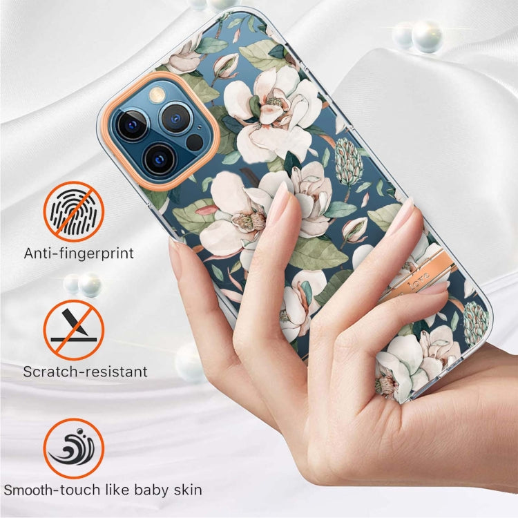 For iPhone 12 Pro Max Flowers and Plants Series IMD TPU Phone Case