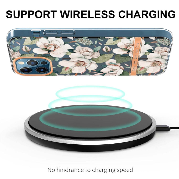 For iPhone 12 Pro Max Flowers and Plants Series IMD TPU Phone Case