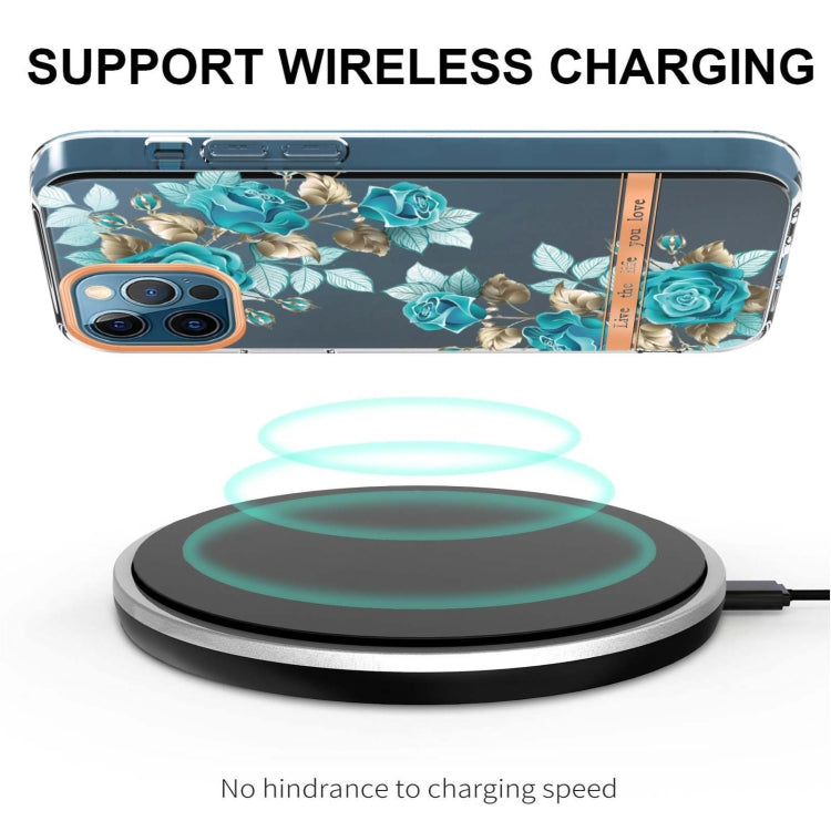 For iPhone 12 Pro Max Flowers and Plants Series IMD TPU Phone Case