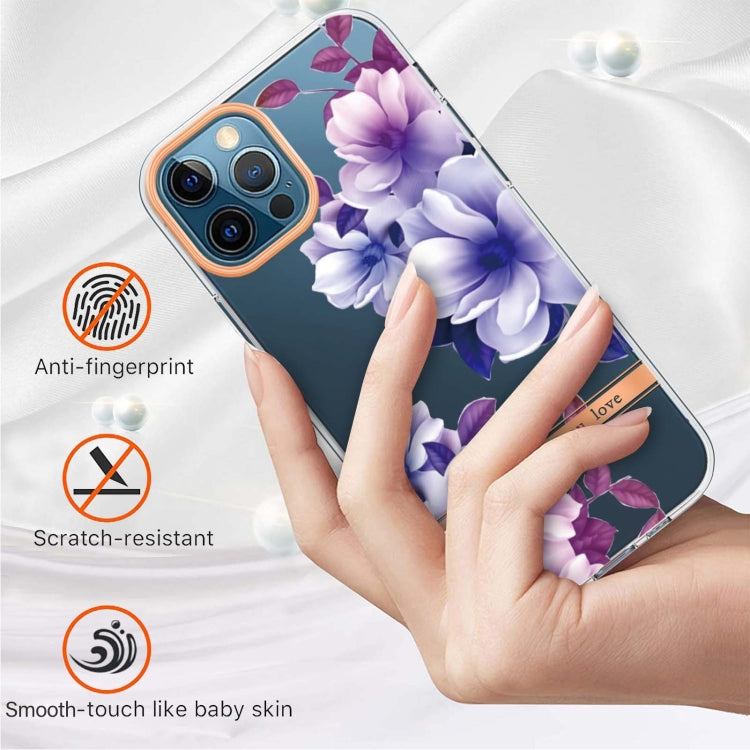 For iPhone 12 Pro Max Flowers and Plants Series IMD TPU Phone Case
