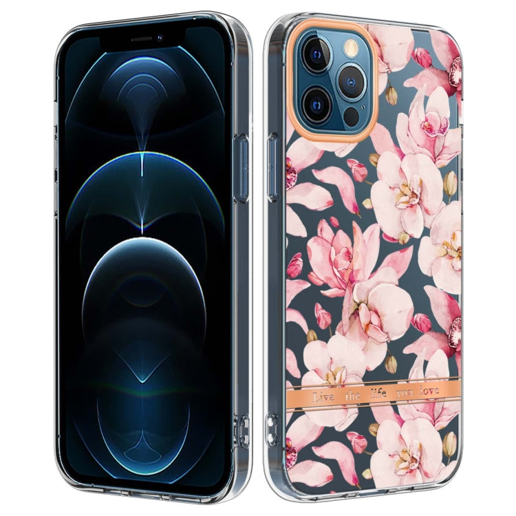 For iPhone 12 Pro Max Flowers and Plants Series IMD TPU Phone Case