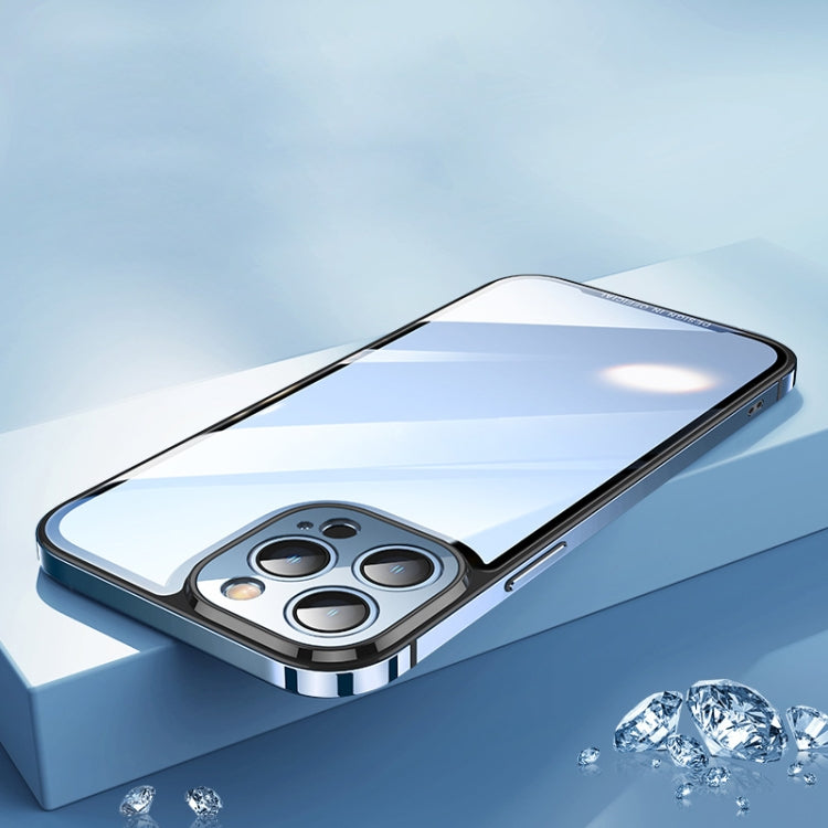 For iPhone 13 Pro Max HD Transparent Glass Phone Case