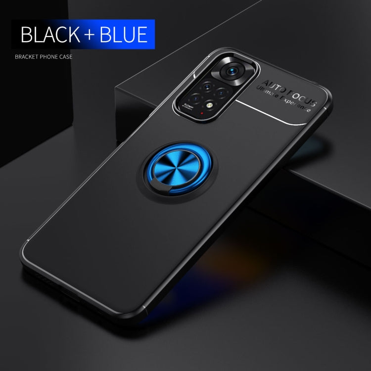 For Xiaomi Redmi Note 11 4G International Version Metal Ring Holder TPU Phone Case
