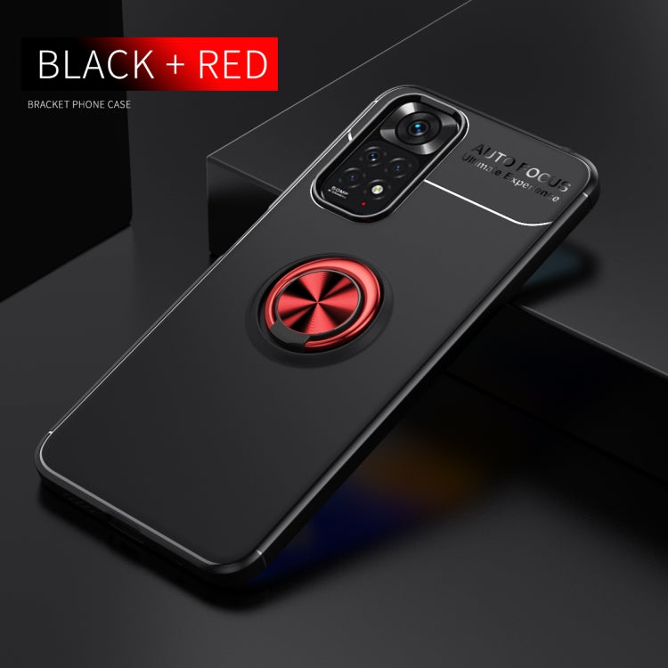 For Xiaomi Redmi Note 11 4G International Version Metal Ring Holder TPU Phone Case