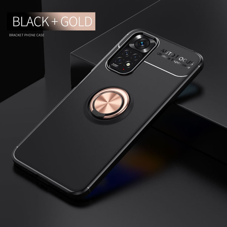 For Xiaomi Redmi Note 11 4G International Version Metal Ring Holder TPU Phone Case