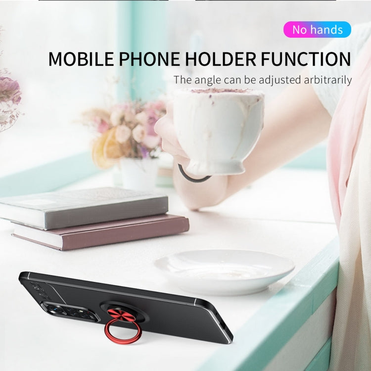 For Xiaomi Redmi Note 11 4G International Version Metal Ring Holder TPU Phone Case