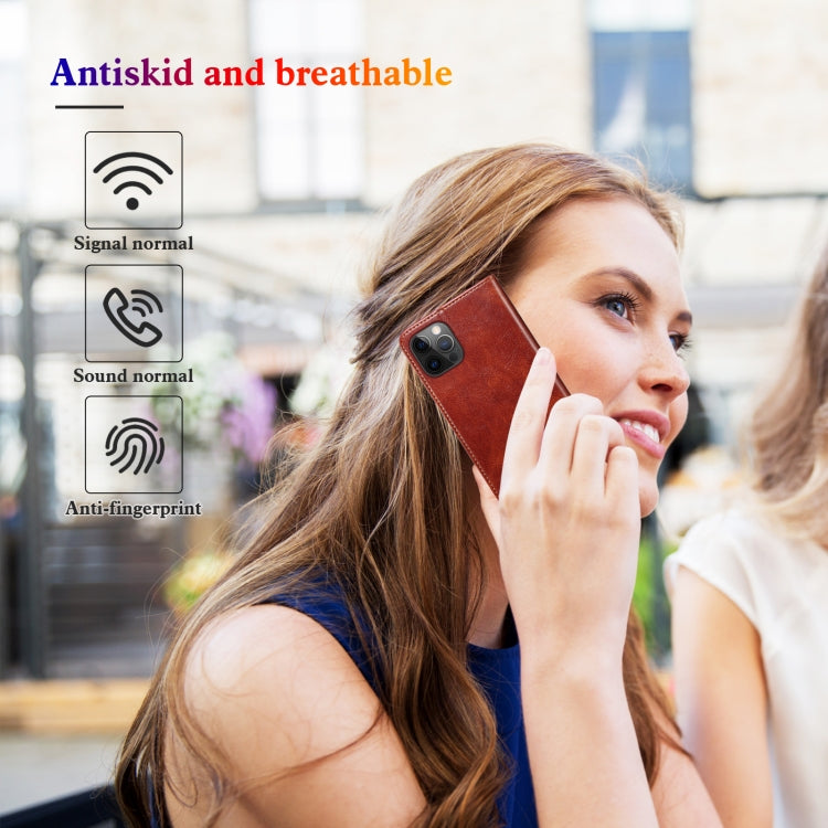 For Xiaomi Redmi Note 11S / Note 11 Foreign Version Oil Wax Crazy Horse Texture Leather Phone Case