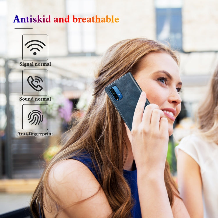 For Xiaomi Redmi Note 11S / Note 11 Foreign Version Oil Wax Crazy Horse Texture Leather Phone Case