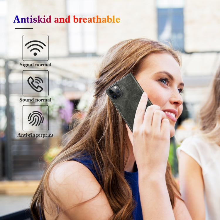 For Xiaomi Redmi Note 11S / Note 11 Foreign Version Oil Wax Crazy Horse Texture Leather Phone Case