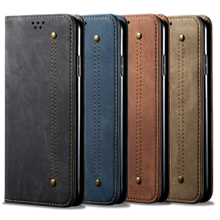 For Xiaomi Redmi Note 11S / Note 11 Foreign Version Denim Texture Flip Leather Phone Case