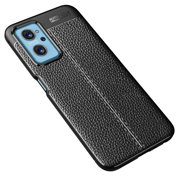 For OPPO Realme 9i / A96 4G / A76 Foreign Litchi Texture TPU Shockproof Phone Case