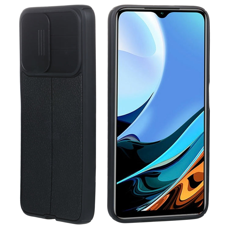 For Xiaomi Redmi Note 9 4G / Redmi 9T Litchi Texture Sliding Camshield TPU Protective Phone Case