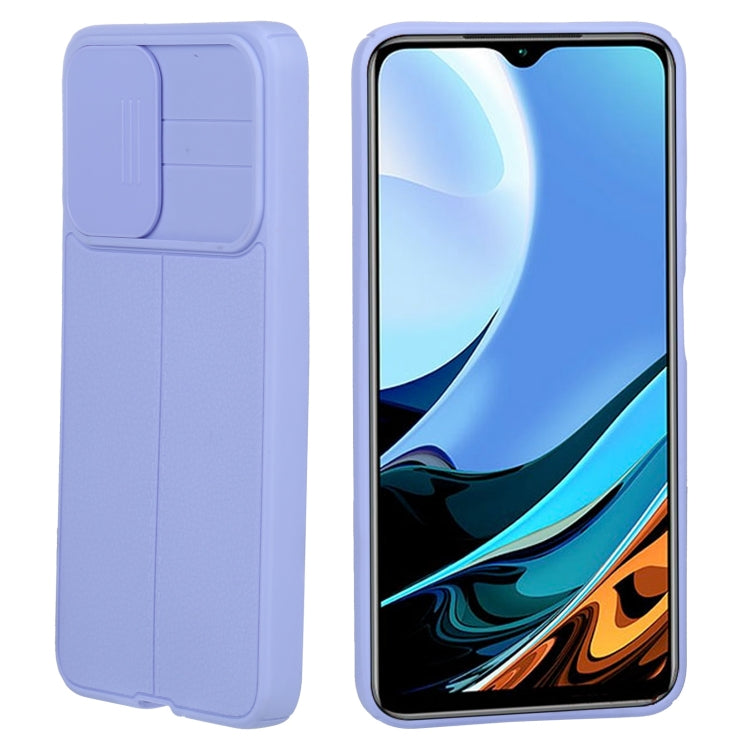 For Xiaomi Redmi Note 9 4G / Redmi 9T Litchi Texture Sliding Camshield TPU Protective Phone Case