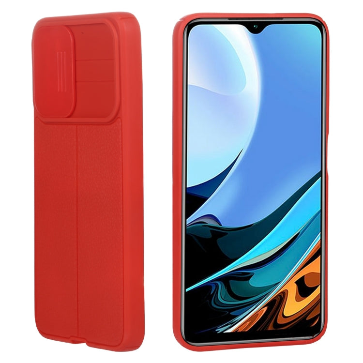 For Xiaomi Redmi Note 9 4G / Redmi 9T Litchi Texture Sliding Camshield TPU Protective Phone Case