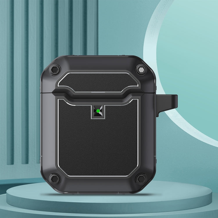 Mecha Hardware TPU Earphone Protective Case with Hook For AirPods 2 / 1