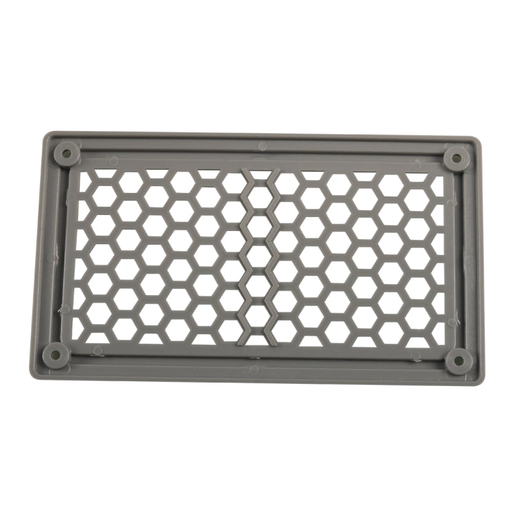A6791 198x114mm RV / Bus Hexagon Pattern Air Inlet Panel with Screws(Grey)