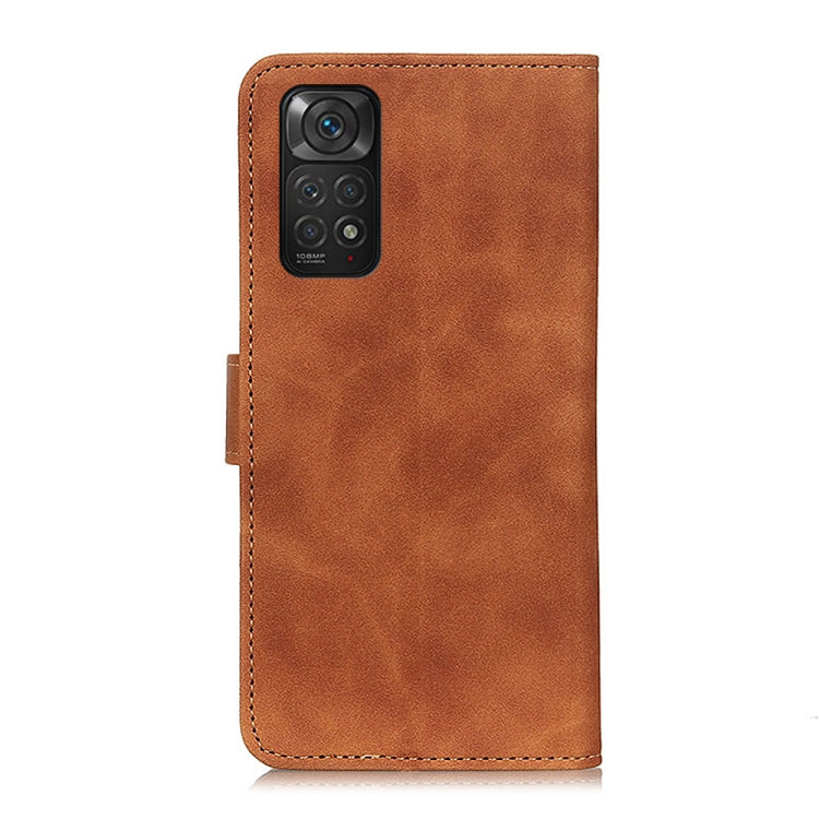 For Xiaomi Redmi Note 11S / Note 11 4G 2022 KHAZNEH Retro Texture Flip Leather Phone Case