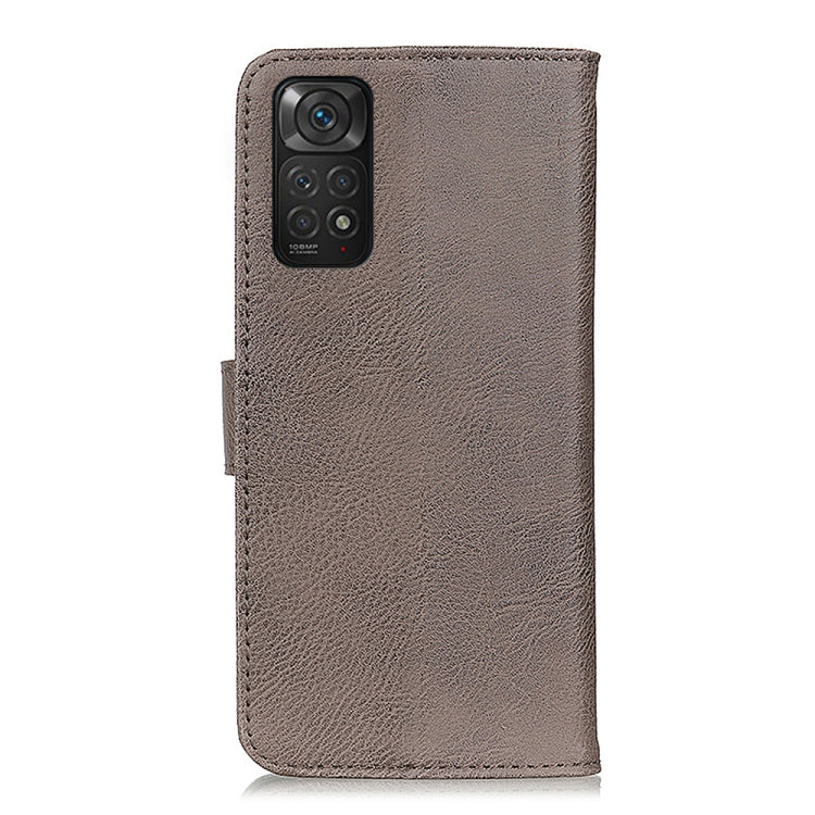 For Xiaomi Redmi Note 11S / Note 11 4G 2022 KHAZNEH Cowhide Texture Flip Leather Phone Case