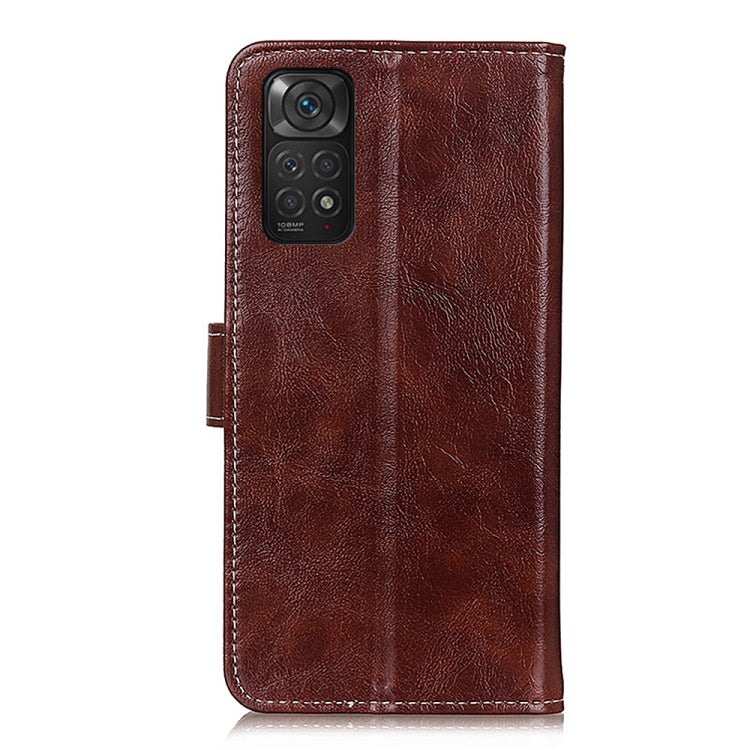 For Xiaomi Redmi Note 11S / Note 11 4G 2022 Retro Crazy Horse Texture Leather Phone Case