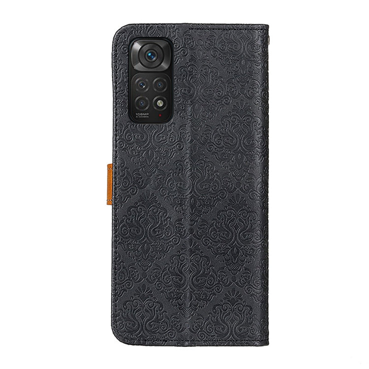 For Xiaomi Redmi Note 11S / Note 11 4G 2022 European Floral Embossed Leather Phone Case