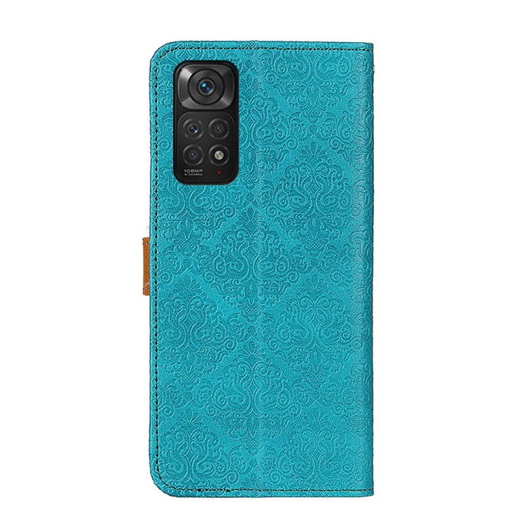 For Xiaomi Redmi Note 11S / Note 11 4G 2022 European Floral Embossed Leather Phone Case